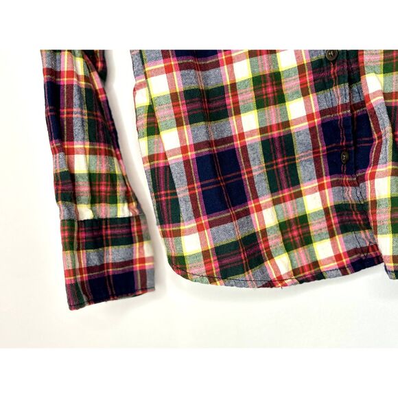 Eddie Bauer Women's Classic Plaid Shirt Size Small 100% Cotton G92 - Picture 6 of 13